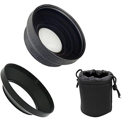 Ultra Wide Angle Conversion Lens Low Profile for Sony FDR-AX33 HD High Grade