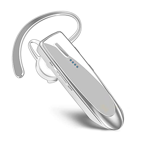 Bluetooth 5.3 Headset Compatible with Motorola Moto E 2016 Wireless Earpiece, IPX5 Waterproof, Dual Microphones, Noise Reduction, 60 Days Standby  22Hrs HD Talk Time!