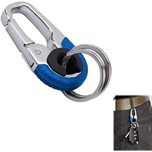 Creative Stainless Steel Keychain, Creative Car Interior Stainless Steel Keychain, Double Ring Car Keychain (1 pcs A)