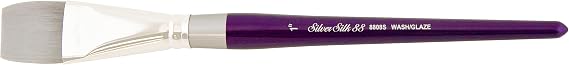 Silver Brush Limited Silver Silk 88 Wash Acrylic Brush, Size 1 Inch