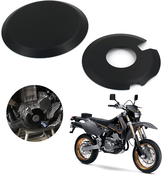AnXin Engine Ignition Clutch Case Savers Guards Kit Protector Set Cover Aluminum Alloy For DRZ400 DRZ400S DRZ400SM DRZ400E KLX400 Black
