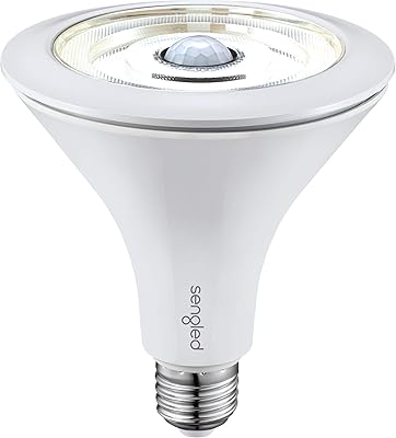 Sengled Smart Flood Light Bulbs work with SmartThings Hub, Echo 4th, Echo Plus, Alexa, Google, Zigbee Hub Required, PAR38 Led Bulb Motion Sensor Light Outdoor, Dusk to Dawn, 3000K, 1200LM, 1 Pack