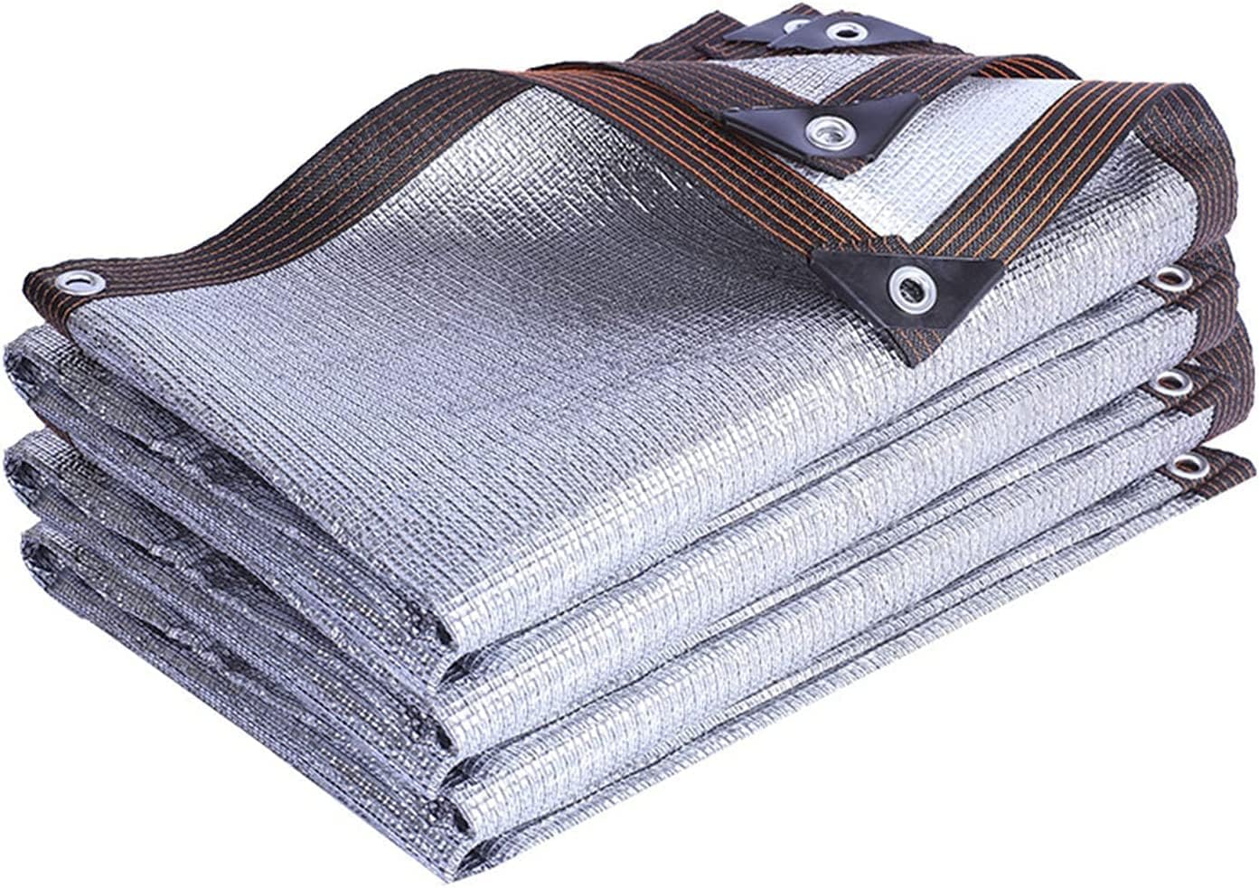 Aluminum-coated Blackout Cloth Sunshade Veranda Silver Blackout Net Sun Shade Blocks 99% UV Rays, Highly Durable, Ventilated, Aluminum Foil, Tear Resistant Shades, Mesh, Plants and Flowers, Light