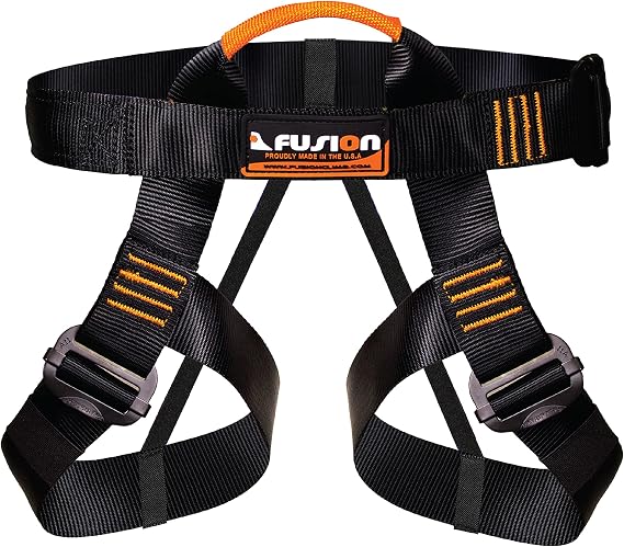 Fusion Climb Centaur Adjustable Half Body Climbing Harness, For Mountaineering, Rock Climbing, Rappelling, Safety Harness, Work Safety Belt, Fire Resucing, Caving, Climbing, Tree Climbing, Zipline